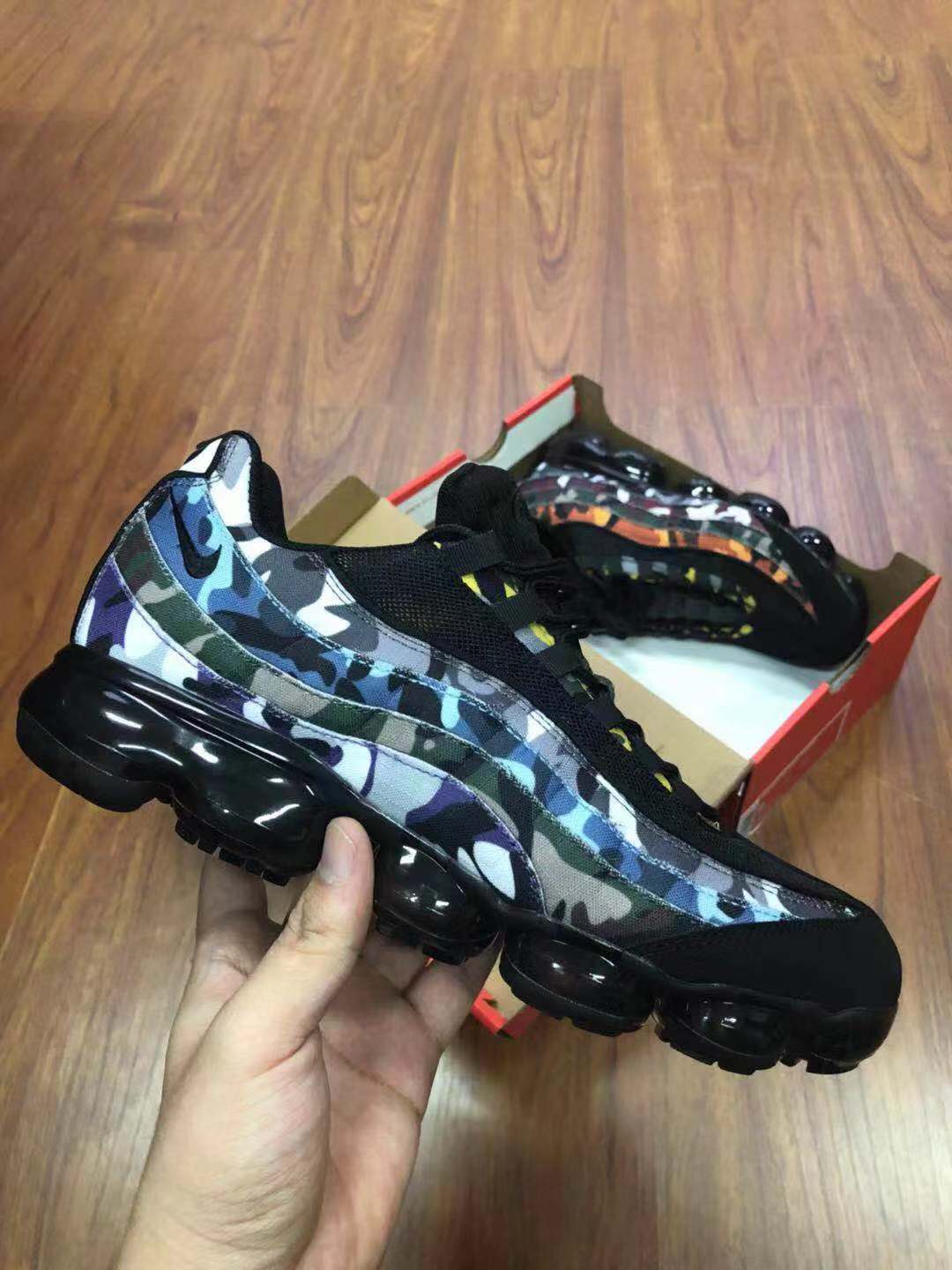 Nike Air VaporMax 95 Black Blue Shoes